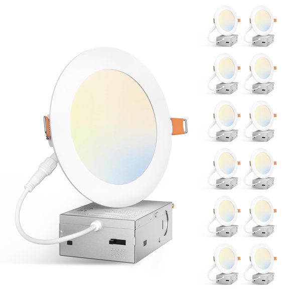 Luminaria Amico de 12 unidades, 13 cm, LED regulable 5CCT