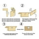 thumbnail image 3 of Cerradura Mueble Cajón Chapa Cuadrada Cilindro 16mm 1un, 3 of 3