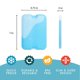 thumbnail image 4 of Ice Packs Fit & Fresh Cool Coolers XL Slim, paquete de 4 unidades, color verde, 4 of 7