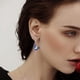 thumbnail image 3 of Aros pendientes colibrí multicolor plata 925, 3 of 3