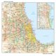thumbnail image 1 of Mapa de pared Globe Turner 38 x 37 cm Chicago, Illinois – papel, 1 of 2
