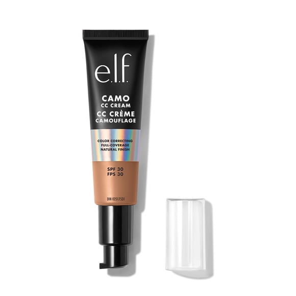 Crema CC Cream e.l.f. Camo, correctora de color, cobertura media a completa