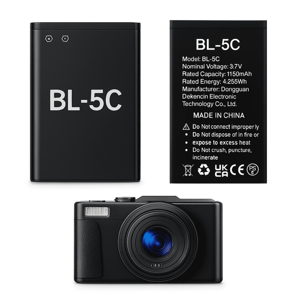 Innedd - Batería Bl-5c 1150mah 3.7v Para Cámara Digital Compatible