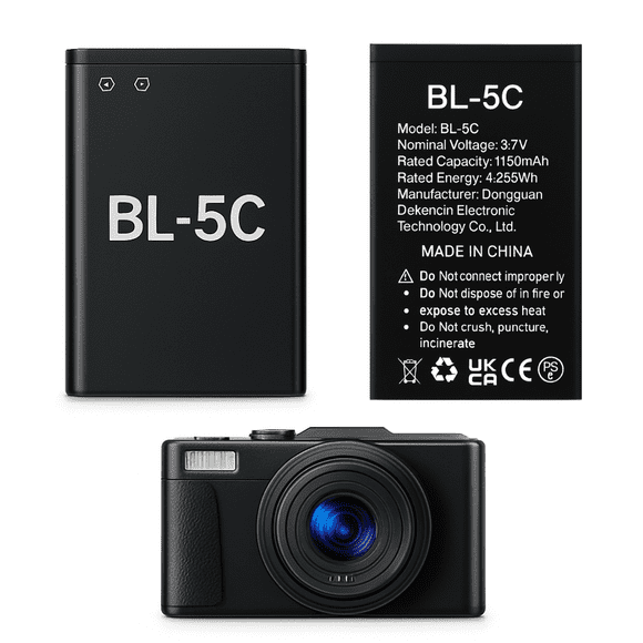 Batería BL-5C 1150mAh 3.7V para Cámara Digital Compatible