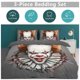 thumbnail image 5 of Pennywise Print Bedding Set Pattern Duvet Cove Set3 Pieces Quilt Cover And Pillowcases for Women Men Teens, 5 of 5