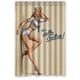 thumbnail image 1 of Cortina de ducha de chica pin-up sexy, juego de cortina de baño con ganchos, tamaño 48 x 72 pulgadas, 1 of 3