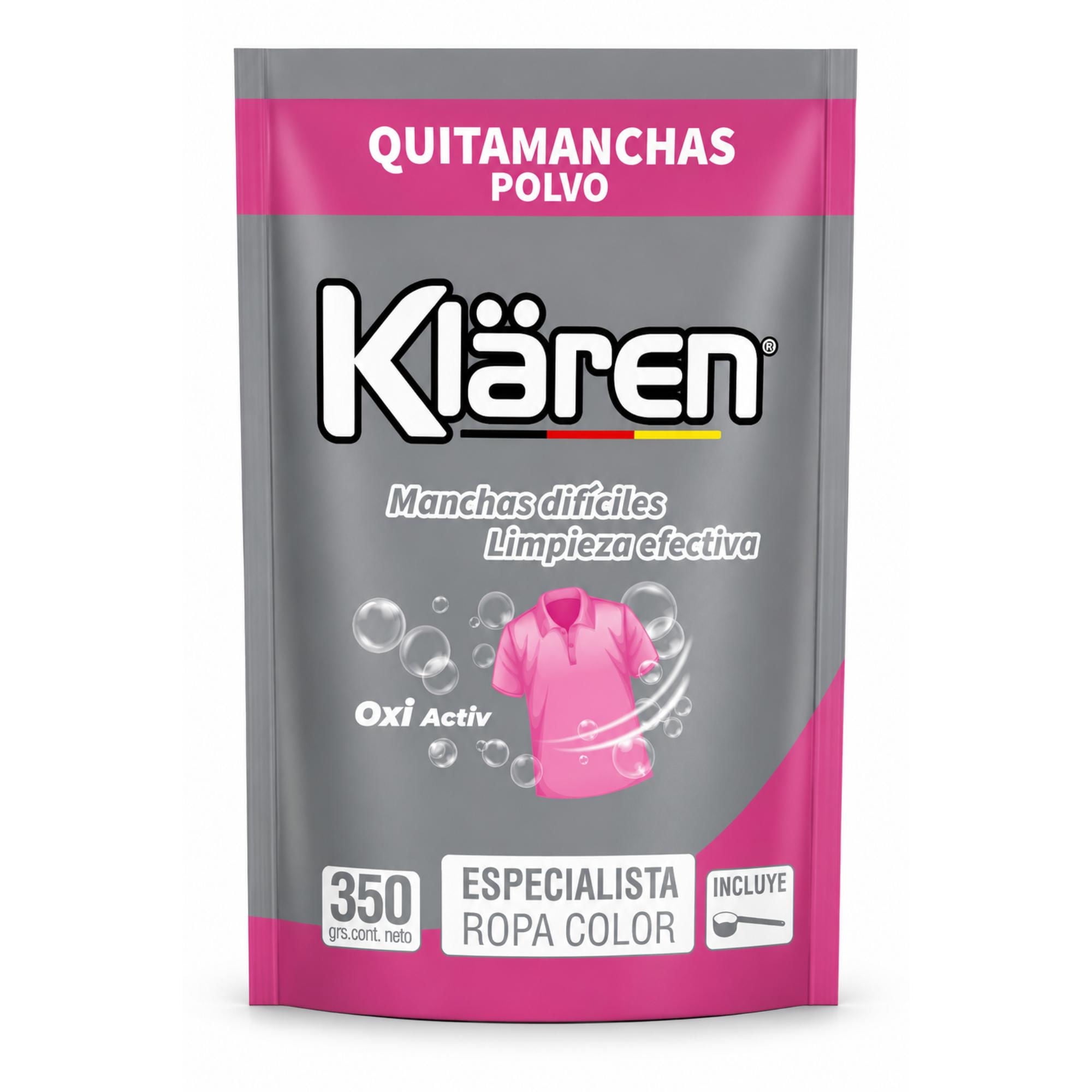 Quitamanchas Ropa Color Polvo 350 g Klaren