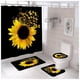 thumbnail image 1 of Juego De Baño Set De 4 Piezas Cortina Alfombra Cubre Inodoro, 1 of 3