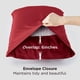 thumbnail image 5 of Fundas de almohada Bedsure King Size, refrescantes, rayón y bambú, color rojo, 5 of 8