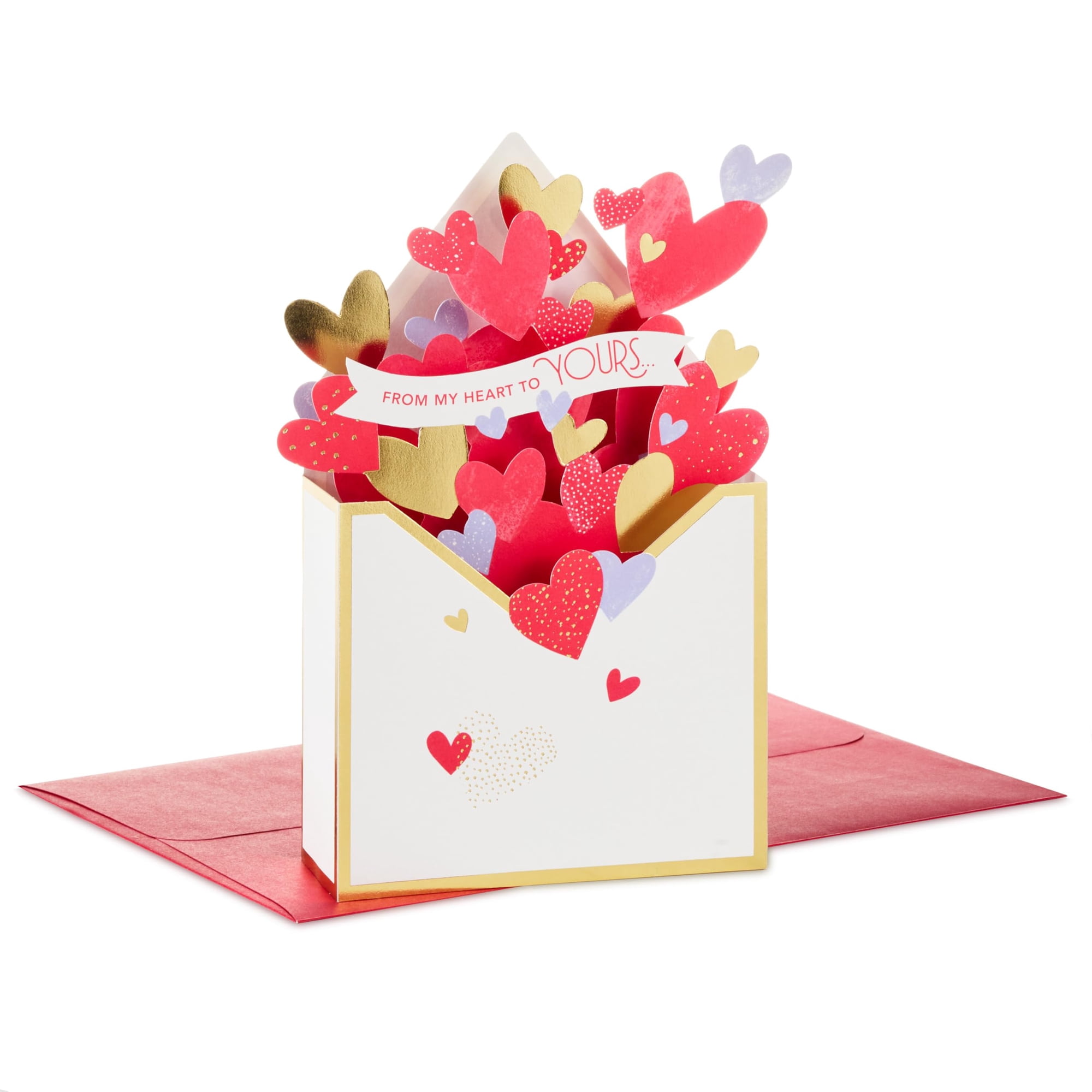 Tarjeta Emergente De San Valentín Con Sobre En Forma De Corazón Hallmark