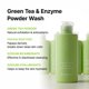 thumbnail image 3 of Face Wash BY WISHTREND, té verde y enzimas en polvo, 110 g, 3 of 7
