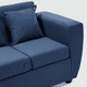 thumbnail image 5 of Sofa 3 Cuerpos Kansas Felpa-Azul, 5 of 7