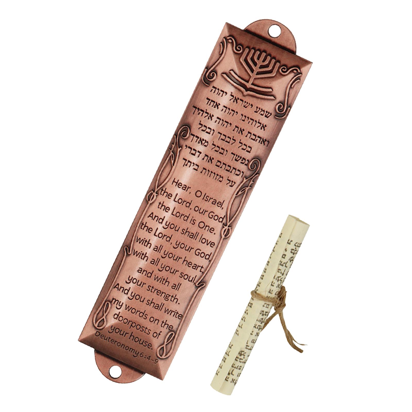 Ioensy - Puerta Mezuzah Caso Decoración Aleación Mezuzah Ornamento Mezuzah Placa Para La Pared De La Casa C