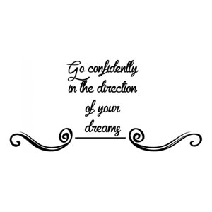 Rienda Libre Graphics - Decomural Go Confidently Inspirational Ws-34312