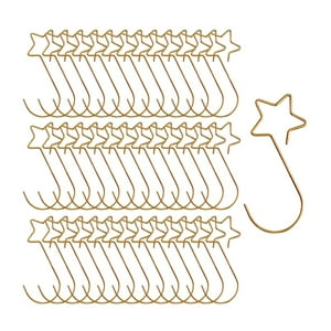 Genérico - 100X Ganchos Para Árboles De Navidad Suministros Navideños Para Decoraciones De Árboles De Navidad Metal Dorado
