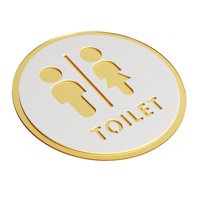 Magideal - Letrero De Baño De 20Cm, Placa Acrílica Para Baño, Símbolos De Baño, Decoración De Señalización De Puerta Para Hogares, Hoteles, Tiendas Y Estacionami Estilo C