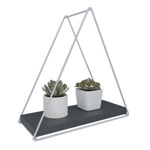 Vekka Home - Repisa Triangular Whithe Black 25X10X25Cm