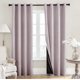thumbnail image 1 of suxuMhao Cortinas, Cortinas Blackout Morado Rosa para Sala de Estar y Dormitorio con Aislamiento Térmico, Paneles de Cortina para Oscurecer la Habitación, 52x63in, 2 Piezas, Cortinas Que Bloquean la, 1 of 5