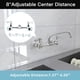 thumbnail image 3 of Fregadero comercial BWE de montaje en pared para cocina con caño giratorio de 8 pulgadas, 3 of 6