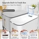 thumbnail image 4 of Dispensador de arroz Lenwi de 11,34 kg sin BPA con vaso medidor, color gris, 4 of 7