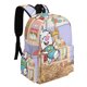 thumbnail image 2 of Superbuns-theme Backpack, Campus style schoolbag Bookbag with Adjustable Shoulder Straps And Large Zip Compartment, Unisex Travel Bags.42x30x15cm, 2 of 6