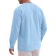 thumbnail image 3 of INSPIRE CHIC Camisa de Hombre de Algodón y Lino de Manga Larga con Botones Casual XL Azul, 3 of 6