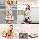 thumbnail image 2 of Bolsa de fin de semana Wogarl, 4 unidades, para mujer, con neceser y correa, 2 of 8