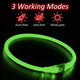 thumbnail image 4 of Collar LED para perros - Collar para perros con luz recargable por USB que brilla en la oscuridad., 4 of 6