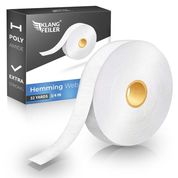 Plancha para planchar Hemming Web Klangfeiler de 0,75 cm x 29 m, extra fuerte