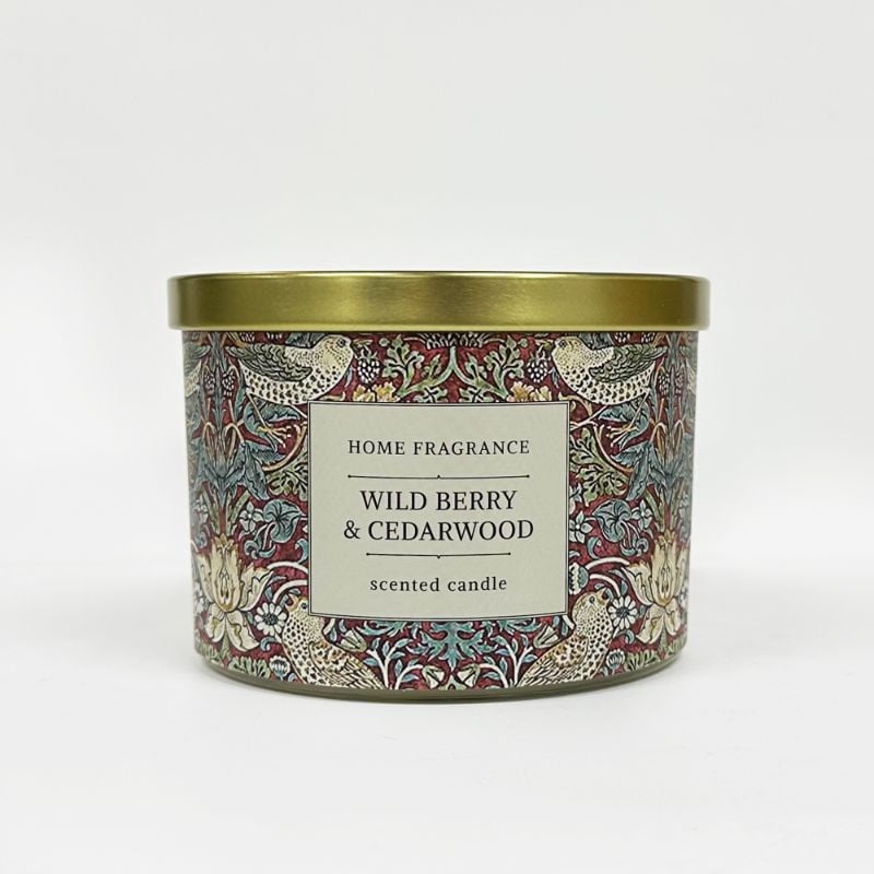 Mainstays - Vela Metálica Aroma Ambiente Home Wild Berry & Cedarwood
