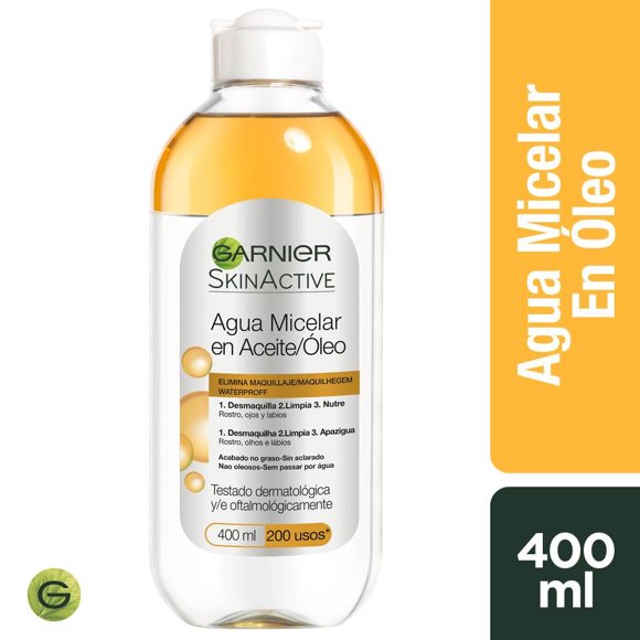 Agua Micelar En Óleo Skin Active, 400 ml