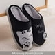 thumbnail image 5 of Pantuflas de gato de la suerte de dibujos animados, pantuflas de algodón para el hogar de invierno, pantuflas cálidas antideslizantes de suela gruesa, adecuadas para zapatos de casa, interiores y, 5 of 8
