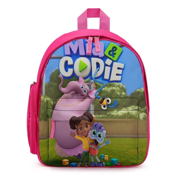 Mia y Codie Mochila Escolar para Niños y Niñas, Mochila Infantil Ligera de Alta Calidad, Grande y Duradera ROSA
