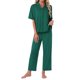 thumbnail image 2 of INSPIRE CHIC Conjunto de Pijamas de Maternidad para Mujeres con Mangas Cortas para Lactancia Ropa de Dormir para Postparto Conjunto de Pantalones Cortos y Largos L Verde Oscuro, 2 of 6