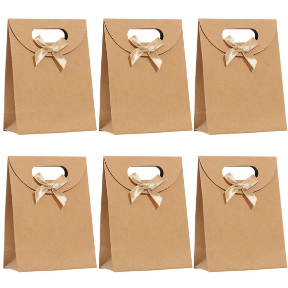 Bolsas de Regalo BEAGERUO 16x12x6 cm Marrón 30 unidades