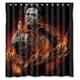 thumbnail image 1 of Cortina de ducha de Johnny Cash, juego de cortinas de baño con ganchos, tamaño 66 x 72 pulgadas, 1 of 3