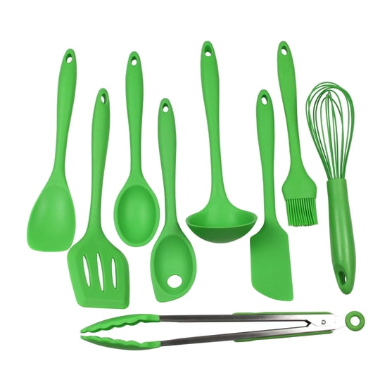 Chef Craft - Juego De Utensilios Y Utensilios De Cocina Premium Silicone 9 Piezas
