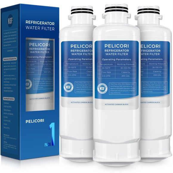 Filtro de Agua Pelicori Pack de 3, Certificado NSF 42