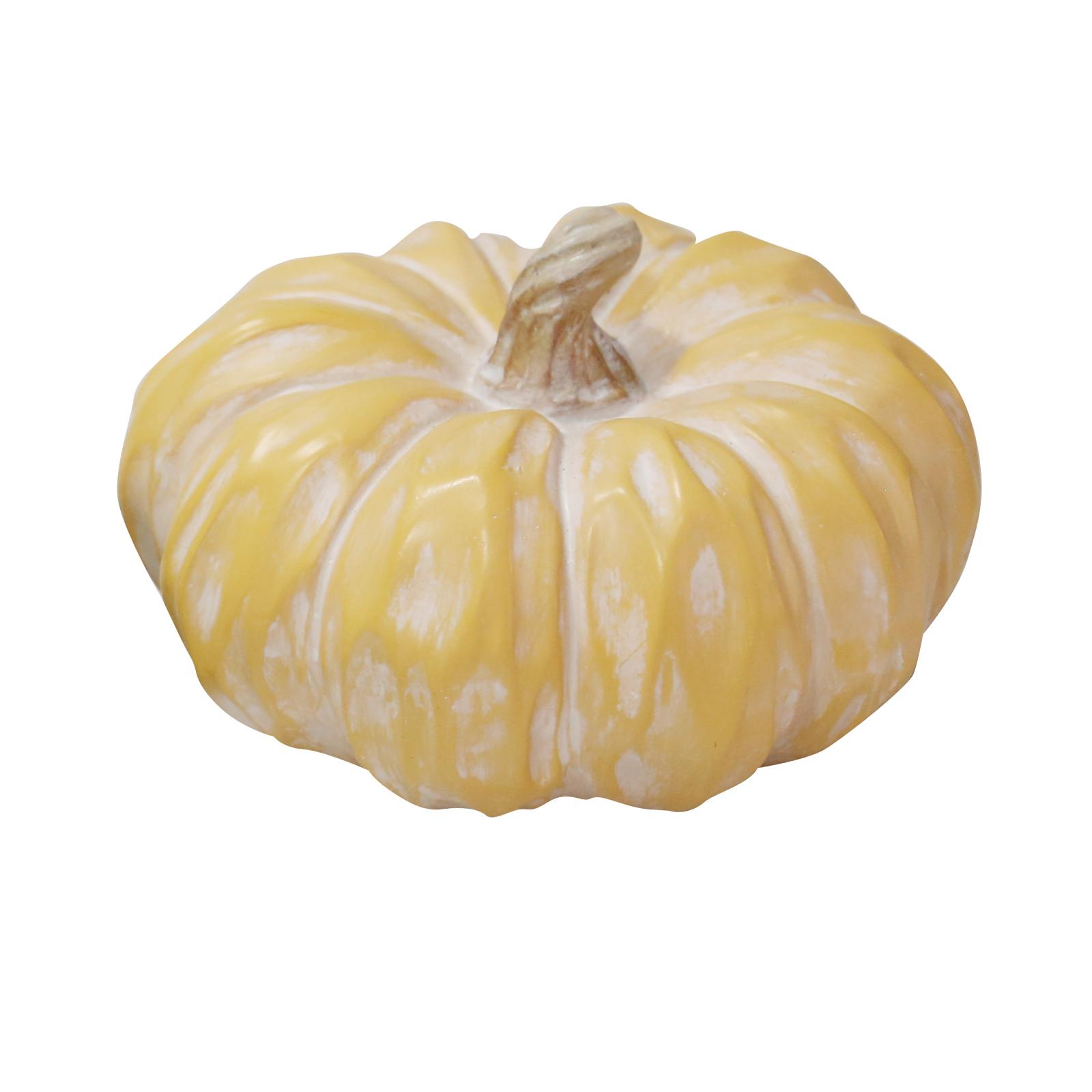 Bothyi - Calabazas Artificiales Decoraciones De Calabaza Para Centro De Mesa Que Muestra Amarillo