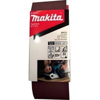 Marca - Pack 3 Lijas De Banda 3''X18'' Grano 80 Makita D-59209 80
