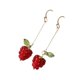 thumbnail image 5 of Pendientes De Frambuesa, Dulce Playa Para Mujer, Damas Para Aniversario, Regalo Festivo, Gota Larga, 5 of 5