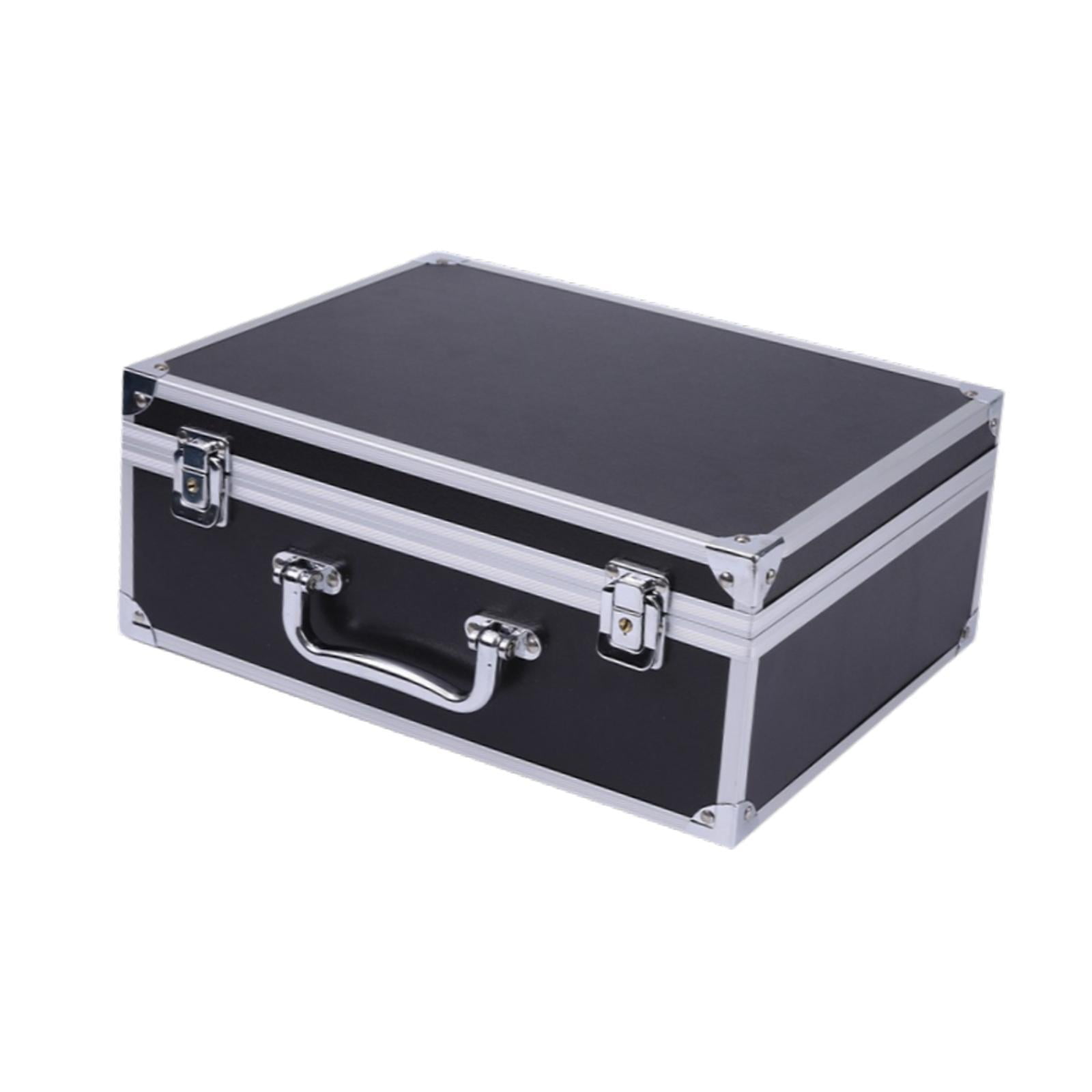 Magideal - Estuche Rígido De Aluminio Para Transporte, Caja Rígida, Multiusos, Caja De Herramientas Grande Para Accesorios, Para Reparadores Domésticos Y Profesi
