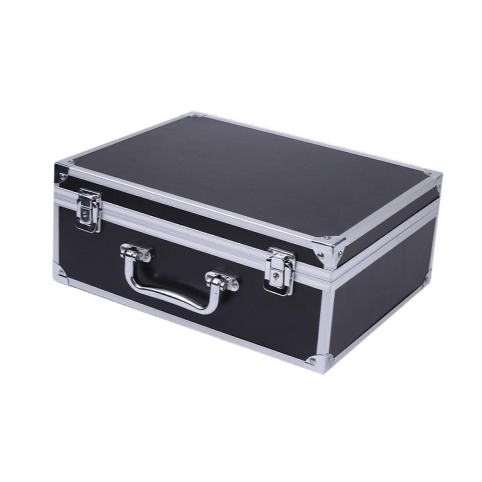 Magideal - Estuche Rígido De Aluminio Para Transporte, Caja Rígida, Multiusos, Caja De Herramientas Grande Para Accesorios, Para Reparadores Domésticos Y Profesi