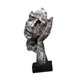 thumbnail image 1 of Escultura Abstracta De Cara, Adorno De Mesa Novedoso Para Estante, Entrada, Dormitorio, Plata, 1 of 3