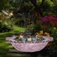 thumbnail image 1 of Baño pájaros solar colgante fuente doble aves silvestres colibríes, 1 of 6