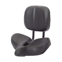 Ioensy - Asiento De Bicicleta Con Respaldo Triciclo Cojín Portátil Fácil De Instalar Ajustable Negro