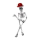 thumbnail image 4 of Broche De Halloween Pin De Halloween Accesorios Para Mujeres Hombres Broche De Esqueleto Sombrero Rojo, 4 of 5