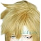thumbnail image 2 of Peluca corta Linfairy, rubia, para hombre, Halloween, con orejas de elfo, 2 of 5
