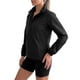 thumbnail image 4 of Chaqueta de Lluvia Ligera para Mujer INSPIRE CHIC con Cuello Alto para Ciclismo, Senderismo, Running, Impermeable, Cortavientos, M Negro, 4 of 6