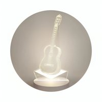 Genérico - Lámpara Led De Mesa 3D Usb Luz Guitarra